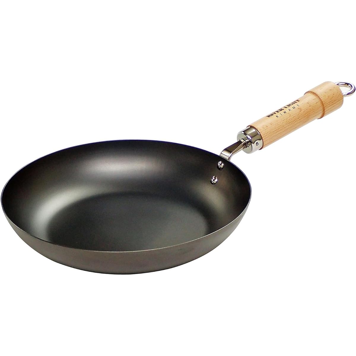 River Light Kiwami JAPAN Iron Frying Pan, 26cm, Iron Nitride, Nitriding Processing, IH Compatible, Rust Resistant, Made in Japan J1226