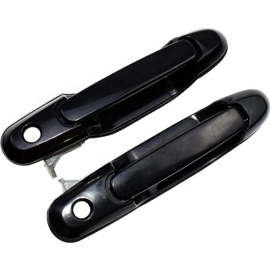 Car Parts Black and Black Outside Door Handle Floria left and right 69210-08010 69230-08020 Toyota Shinna 1998 1998 2001 2002 2002 2002 Car Parts (Color: Black Front Pair)