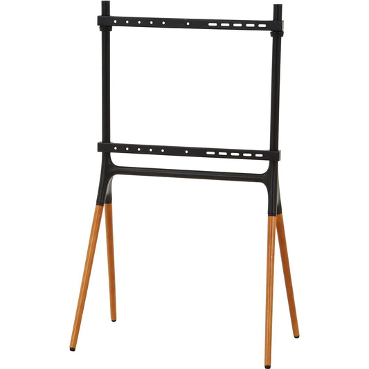 Fuji Boeki TV Stand Width 80 x Depth 50 x Height 138 cm Black Brown Beech Wood 4 Legs Easel Style TV Installation 85985
