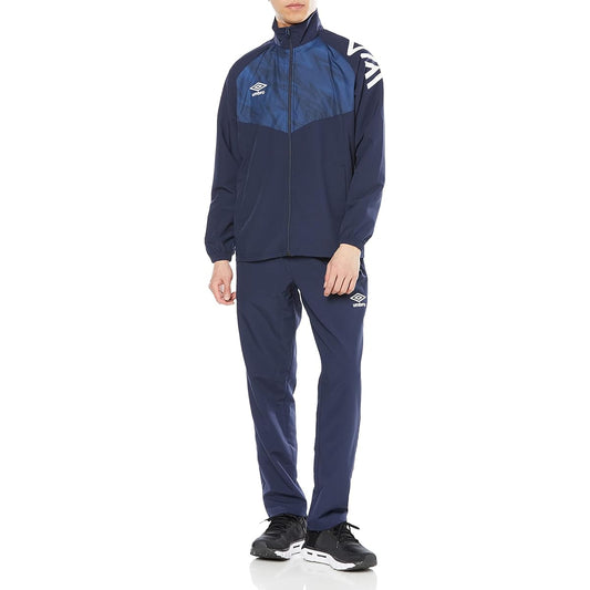 [Umbro] Windbreaker Top and Bottom Set, Piste, Soccer, Futsal, Sweat Absorbent, Quick Drying, Stretch, Men's, Unisex