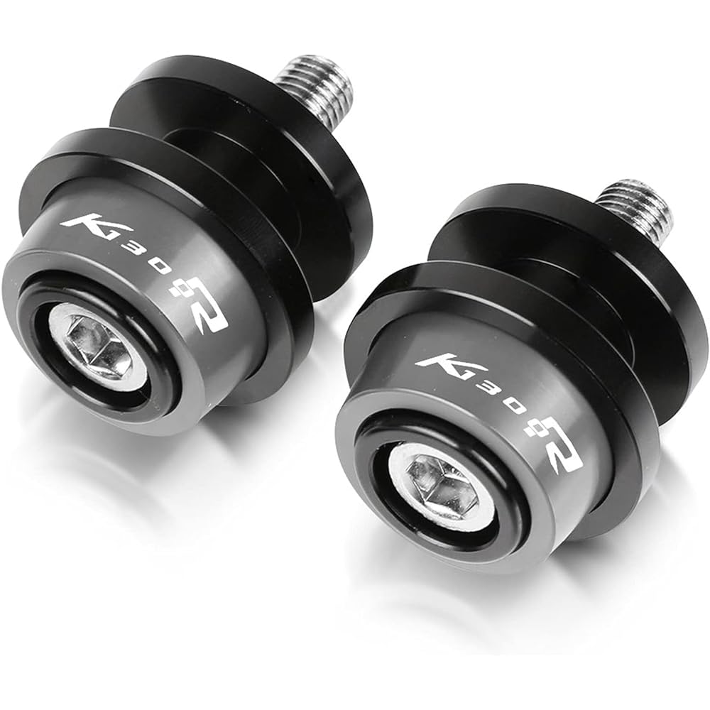 Stand Screw Slider Motorcycle Accessories 8mm Bracket Screw CNC Rocker Slider Bobbin is very suitable for BMW K1300R K1300S 2009-2015 2014 2013 2012 (Color: Gray)