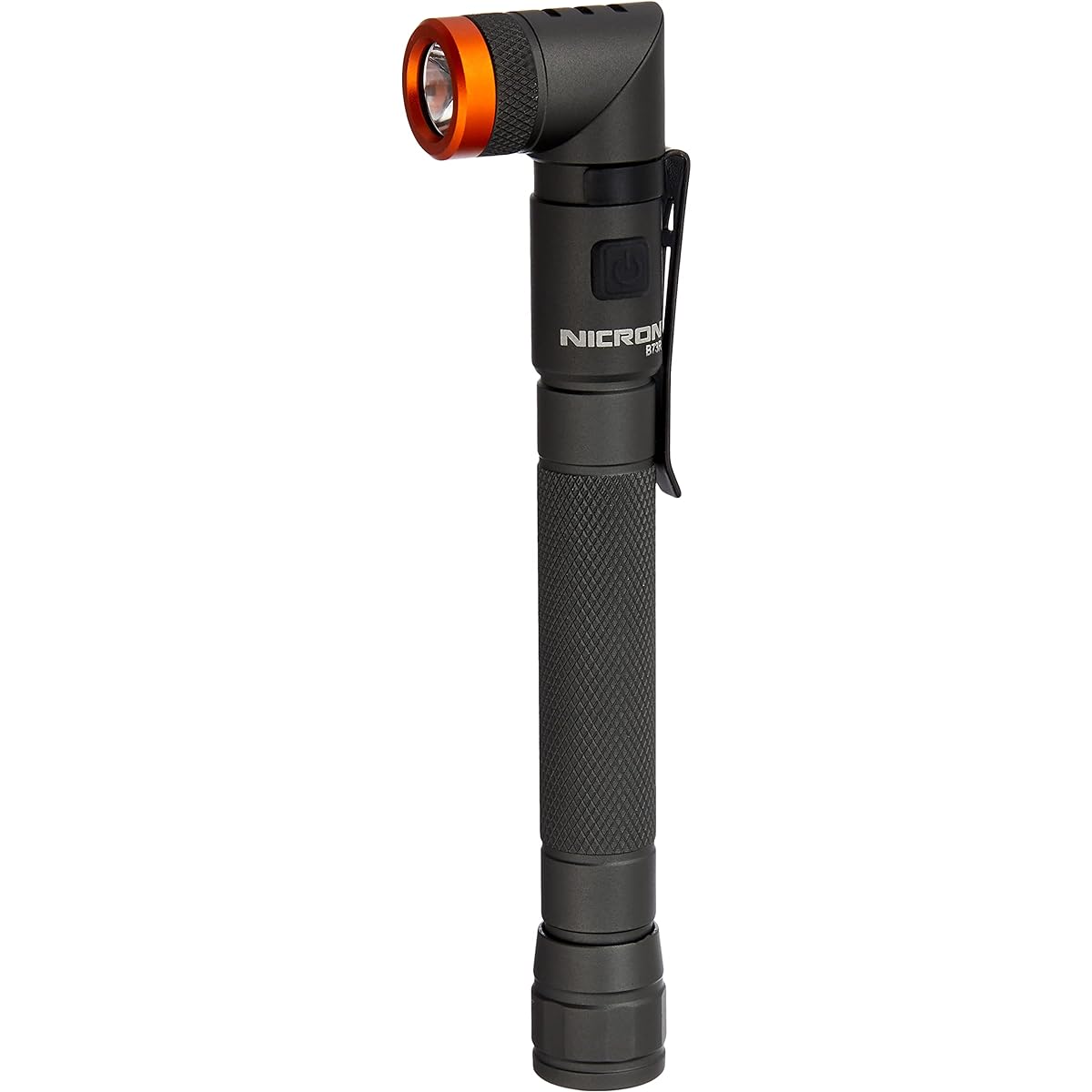 NICRON LED Handy Light Hand Light L-shaped Slim with Clip Magnetic Chest Light Small Hands-free Compact Portable Outdoor Maintenance Inspection Work Climbing Walking Running Running B73R