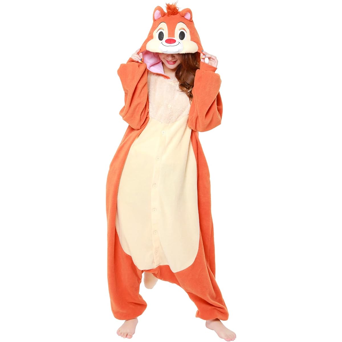 SAZAC Character Fleece Kigurumi One Size Fits Most Disney Dale