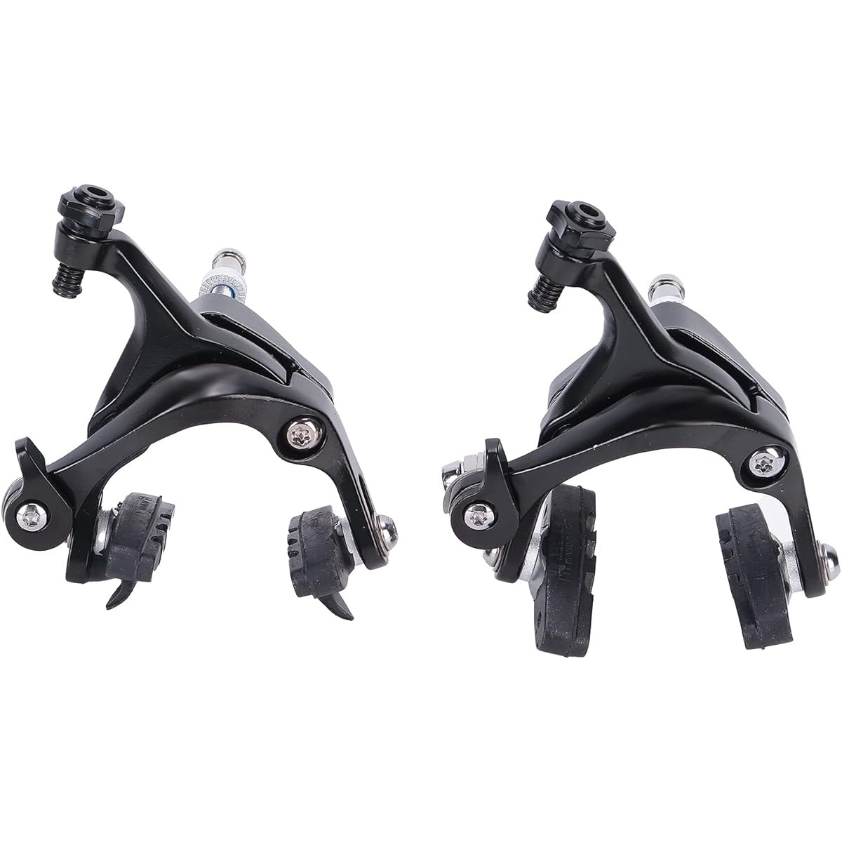 Hinsoo Caliper Brake Dual Pivot Brake Bicycle Rim Brake Center Mount Front Rear Caliper Improve Brake Efficiency Long-Term Use Easy Installation