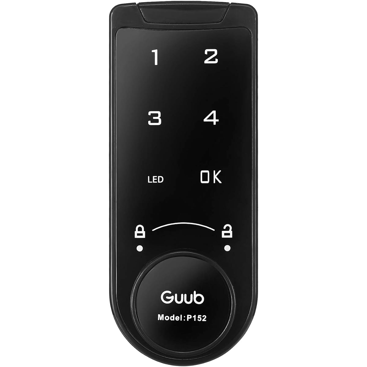 Guub P152VZ-CM10 Locker/Cabinet Electronic Lock Private PIN Administrator Number Black