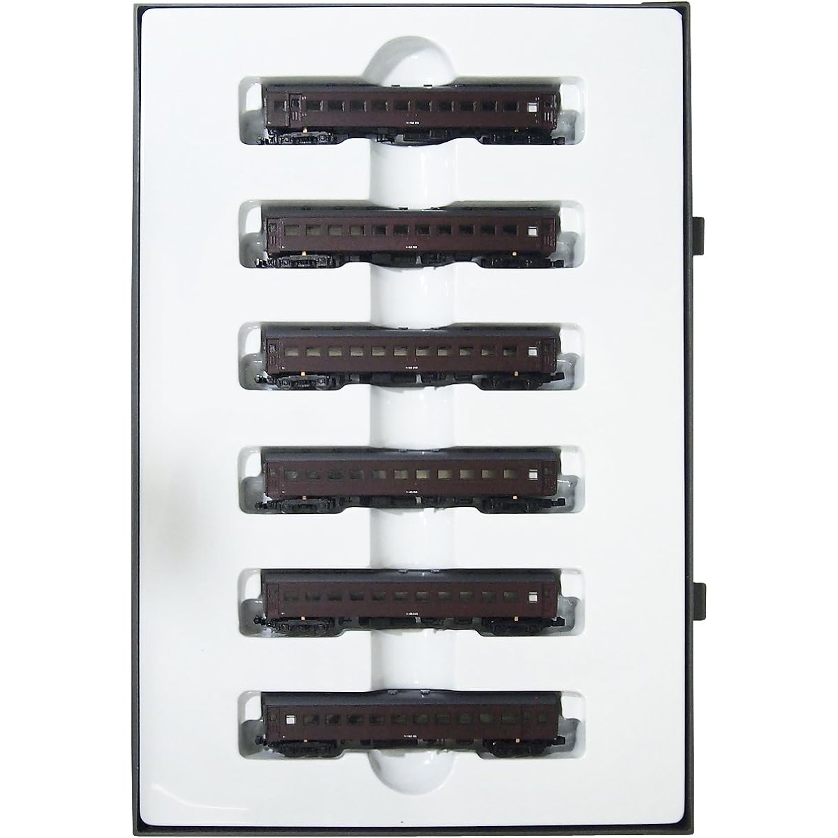 Crown Model Z Gauge 3010 JNR Suha 43 Series Passenger Car Grape Color No. 2 6-Car Set