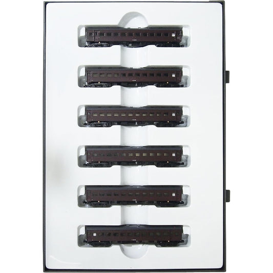 Crown Model Z Gauge 3010 JNR Suha 43 Series Passenger Car Grape Color No. 2 6-Car Set