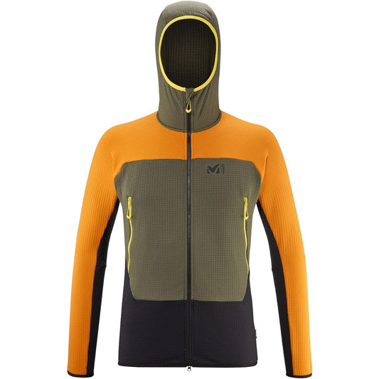 [Millet] Fleece Fusion Grid Hoodie FUSION GRID HOODIE M Men's
