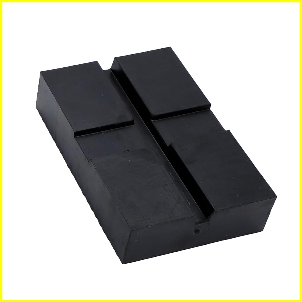 Heavy Duty Rubber Block Lift Up Height 40mm/80mm Automotive Maintenance Scratch Prevention Tire Replacement Raising Jack Pad Lift Maintenance Repair Set of 4
