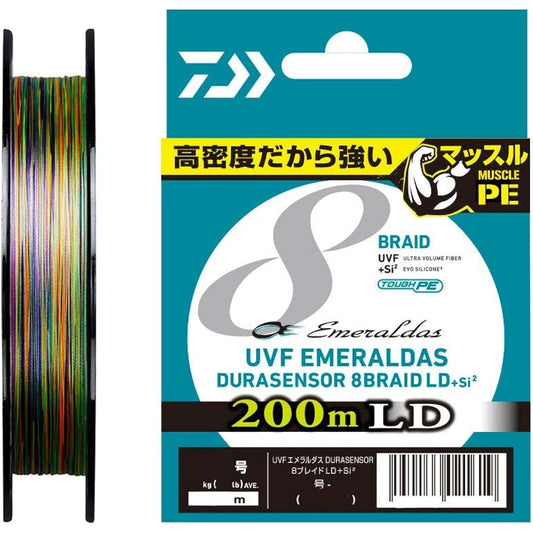 DAIWA PE line UVF Emeraldas dura sensor x 8LD+Si2 0.4-0.8 200m 5 colors