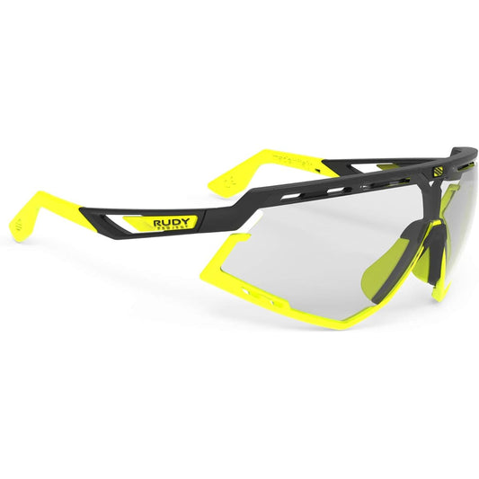 [Rudy Project] Sports Sunglasses DEFENDER Black Matte Frame Bumper Yellow Fluo Impact X ® 2 Dimmable Laser Black Lens SP527806-0002