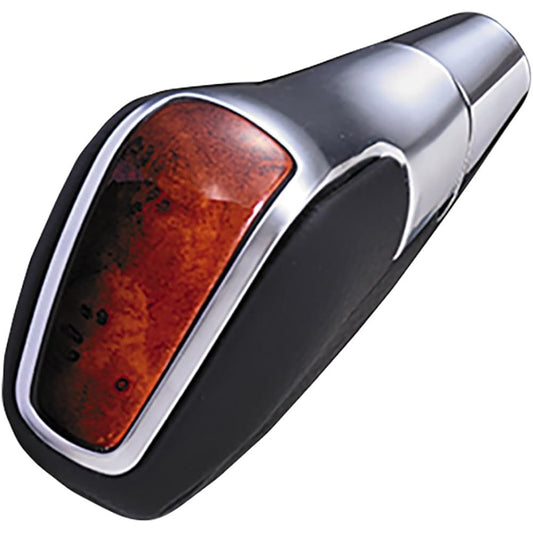 LANBO Shift Knob Prius 50 ZVW50 ZVW55 Customized Parts Dress Up Black Leather Brown Wood Grain 6mm Replacement Parts Accessories LSK06-2