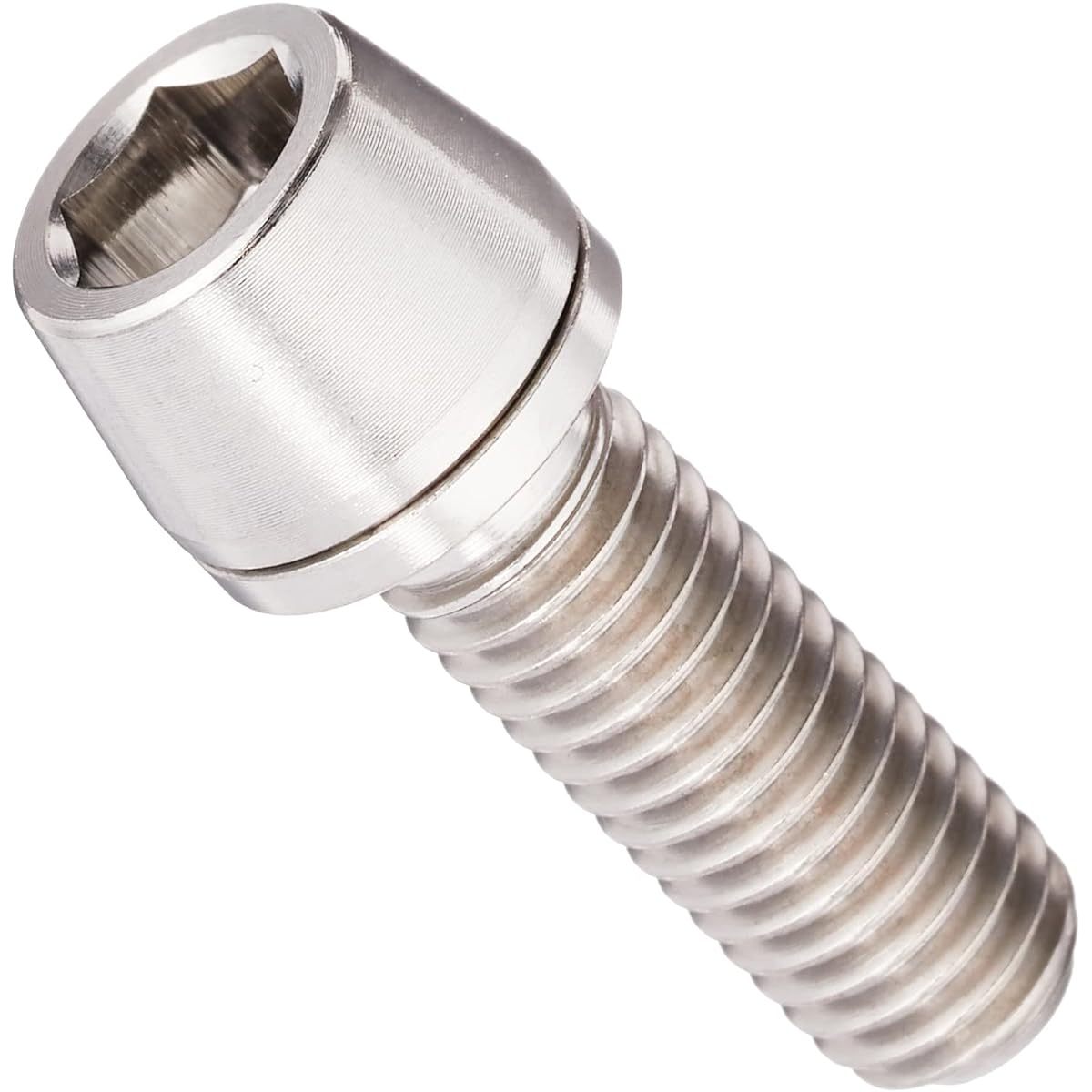 EGWORKS EGWORKS High Strength 64 Titanium Bolt ULTRA-Ti M5/16mm for Stem with Washer Set of 6 TIST-16N6-00