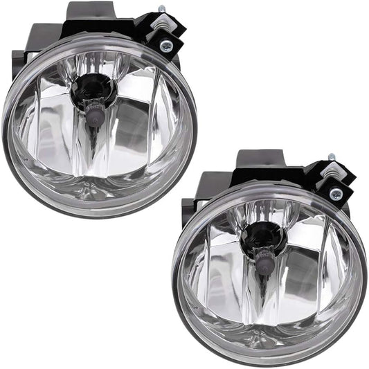 Autoandart replacement Pair Set Round Fog With Clear Lens 2001-2003 DURANGO 2001-2004 DAKOTA 55077320AB