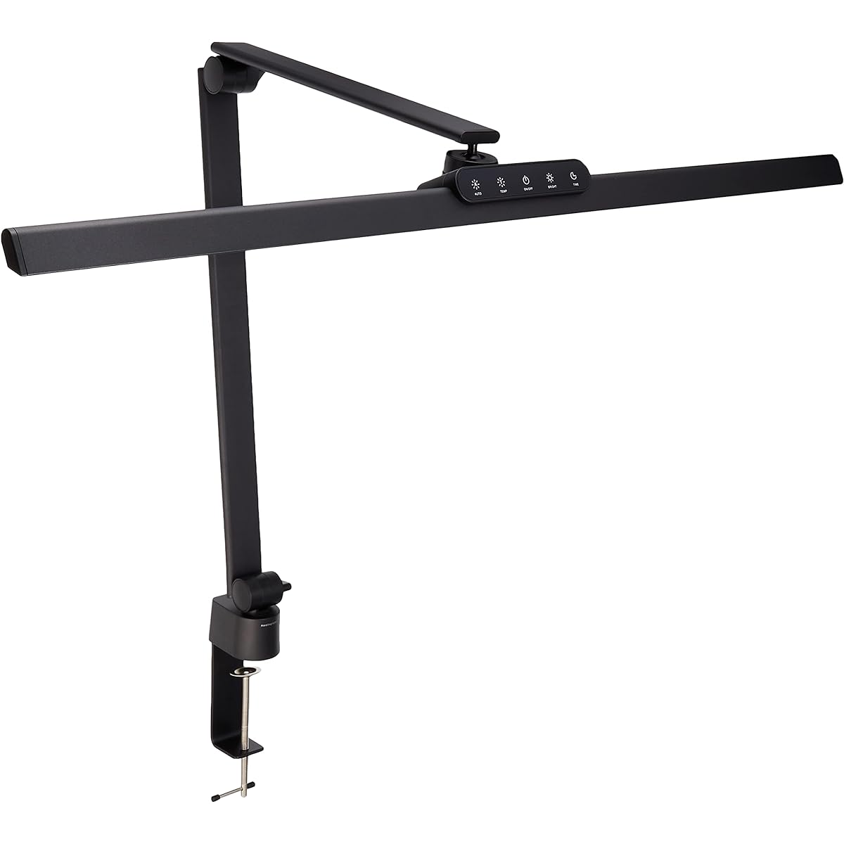 Desk Light LED [Lighting Expert Recommended] Eye-friendly Natural Light Desk Light Wide High Color Rendering Ra95 Clamp 5 Level Dimming Monitor Light (Black)