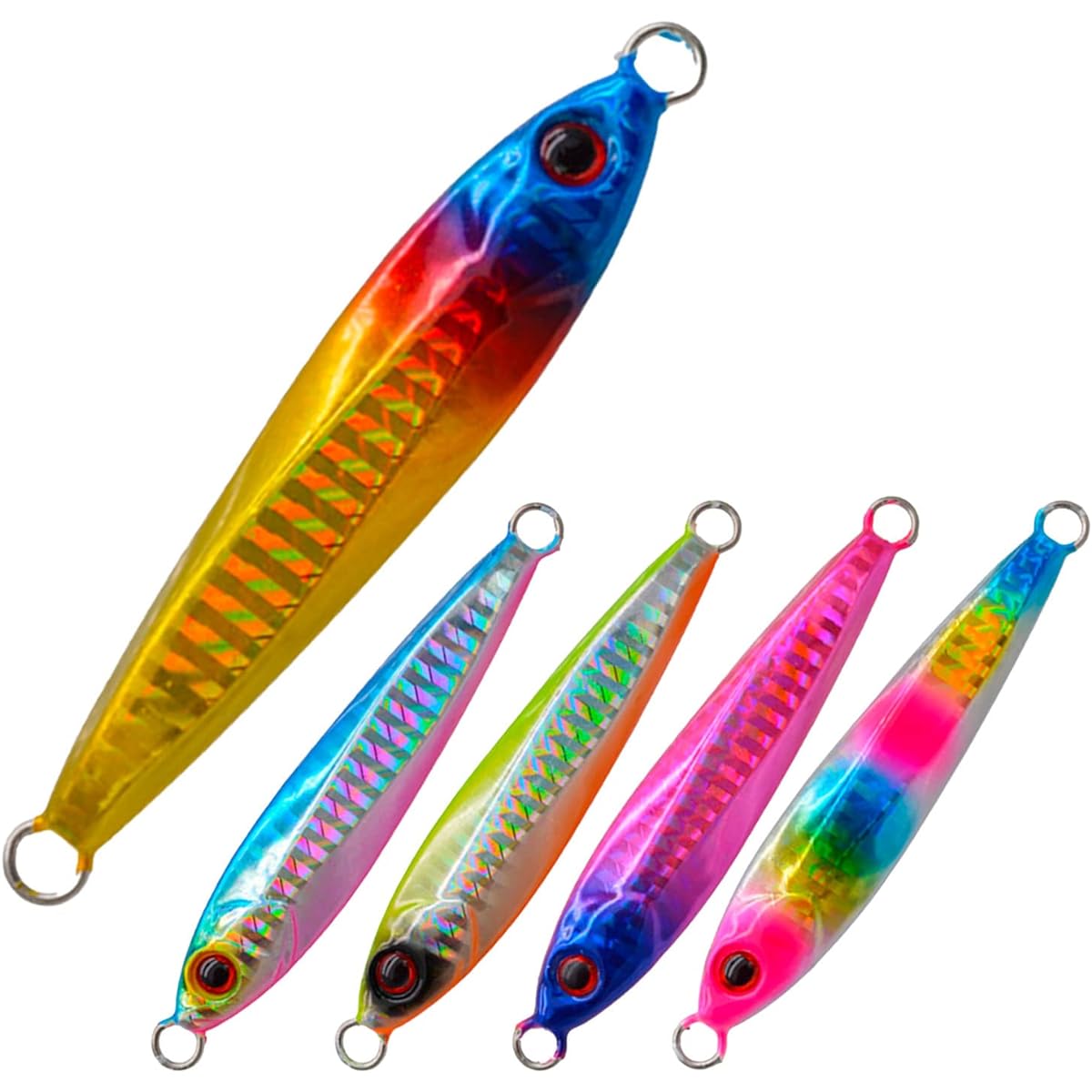 OHF metal jig set 30g / 40g / 60g 5 piece set rear weight stable flight distance