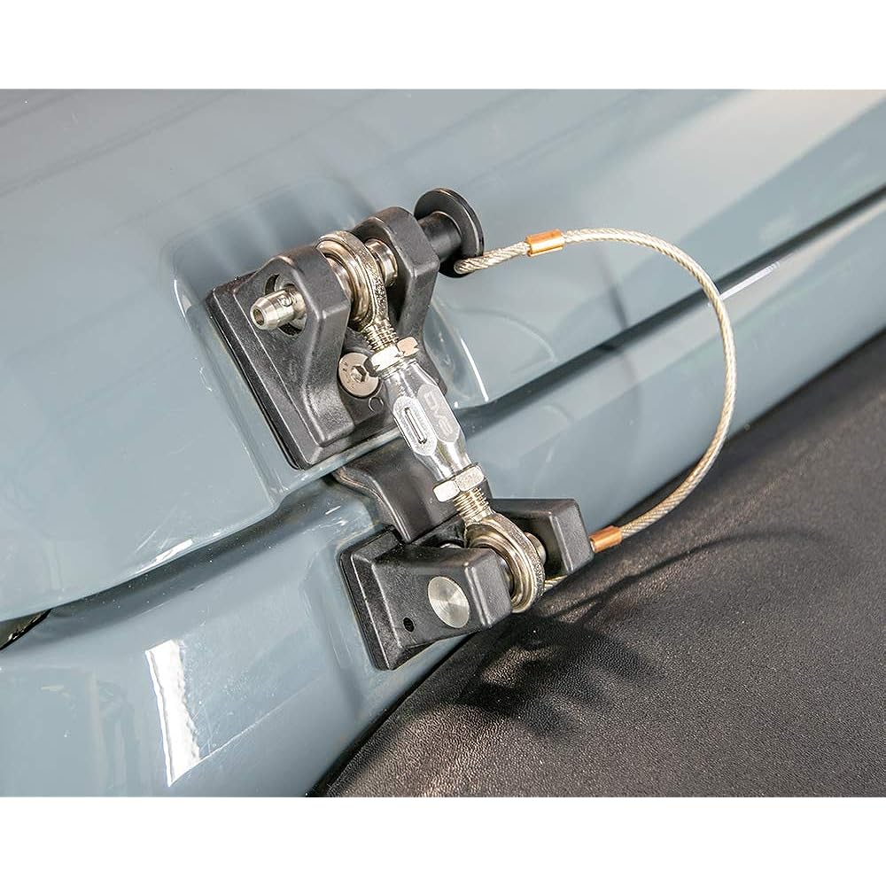 DV8 off-road | D-JP-190001-K | Bonnet Hold Down 07-18 For WRANGLER JK | Quick Release | No Lock | Adjustable Tension Turn Buckle | Stainless Steel and Billet Aluminum Structure