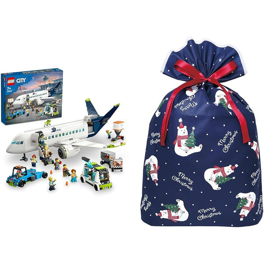 Airliner + Indigo Christmas Wrapping Bag 4L Polar Bear Navy XG286