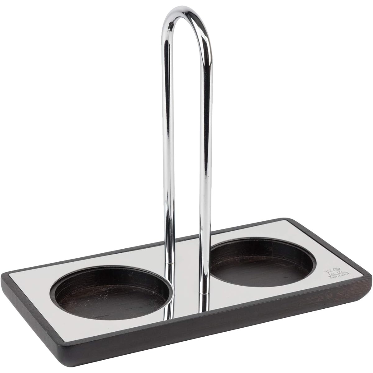 PEUGEOT Tray for Mills Pepper Salt Mill Tray Compatible with mills with a diameter of 6.2 or less Made in France Wood & Stainless Steel 25847