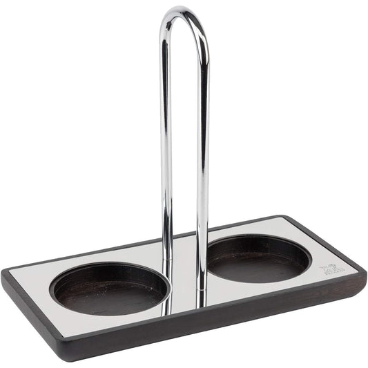 PEUGEOT Tray for Mills Pepper Salt Mill Tray Compatible with mills with a diameter of 6.2 or less Made in France Wood & Stainless Steel 25847