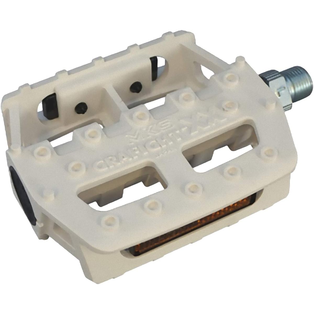 MKS (Mikashima Seisakusho) Bicycle Pedal GRAFIGHT-XX (Graphite-XX) 1/2 inch core white