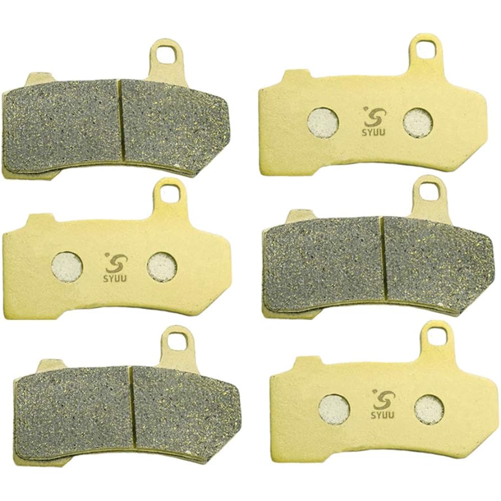 SYUU Motorcycle Replacement Front Rear Brake Pads Brake Pads for Harley-Davidson Touring FLHXS Road Glide Special FLHRS Road King Special 2015 2016 2017 2018 FA409FR