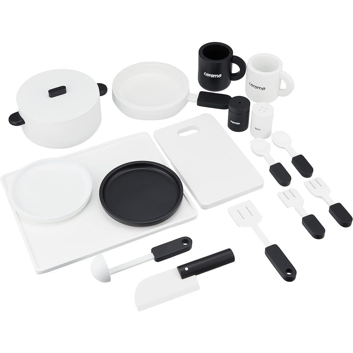 Smart Eye Kitchen Tools coromo Monotone 18 Piece Set Play Set