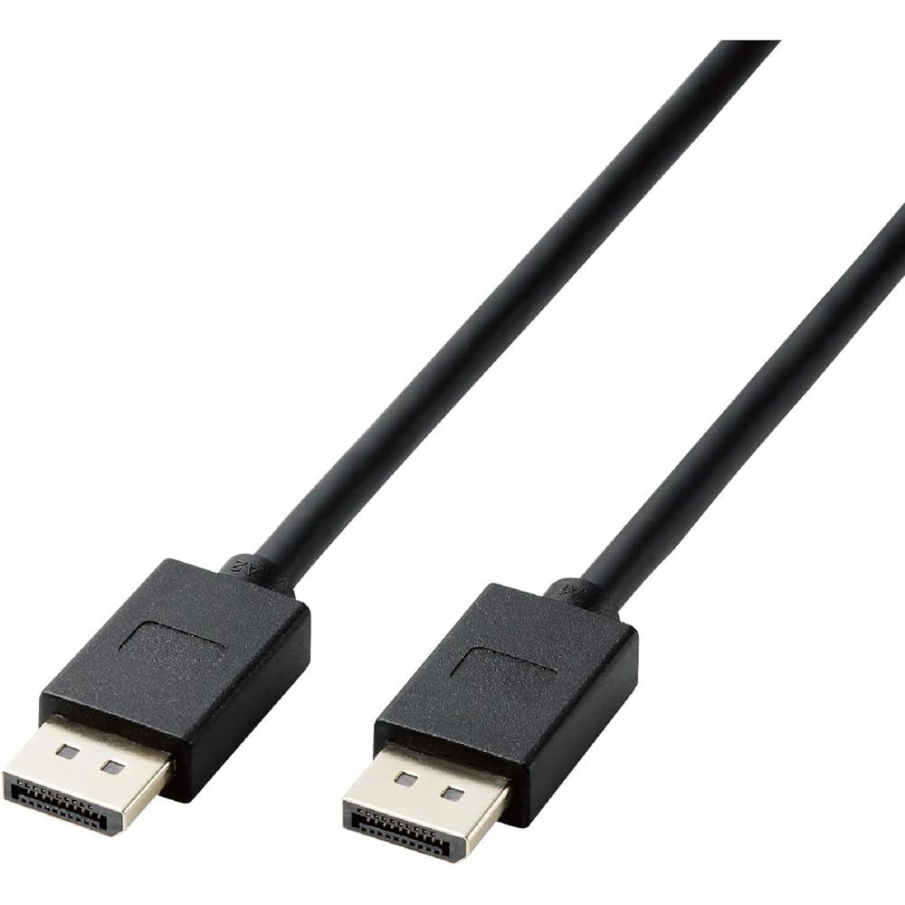ELECOM Display Port Cable 2.0m CAC-DP1420BK2 ver1.4 Compatible 8K Video Output Black