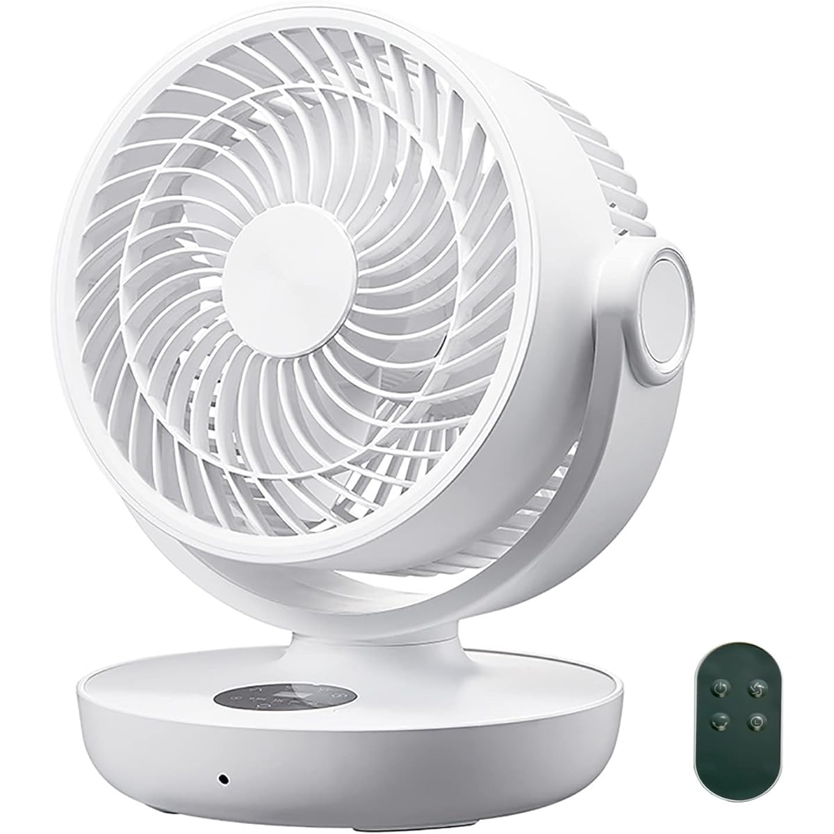 UGT Circulator, Silent, 16 sq ft (16 sq m), Oscillation, 4 Levels of Air Flow Adjustment (Ventilation/Air Circulation), 10,000 mAh Large Capacity Battery, USB Charging, Remote Control Timer, Energy