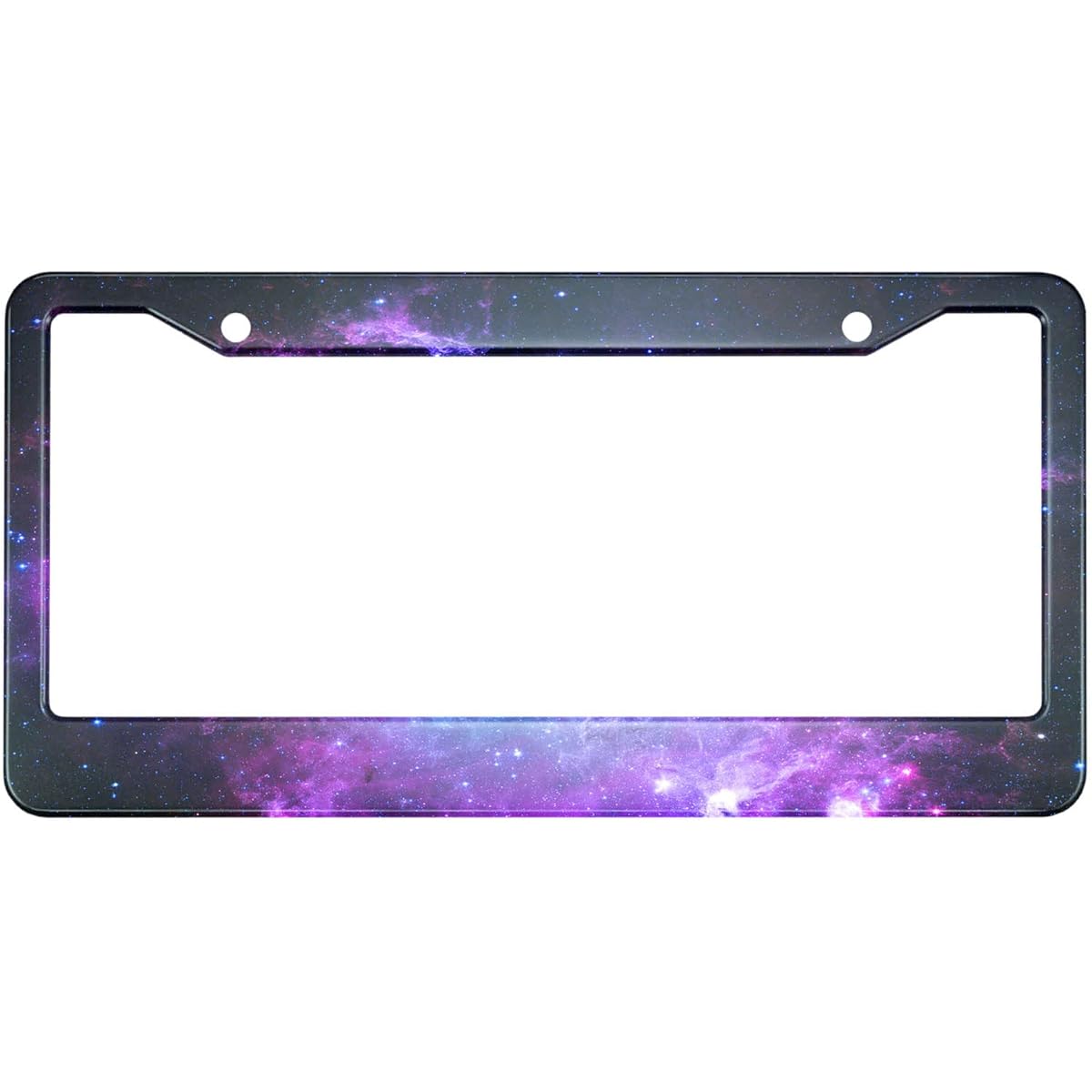 HOSNYE GALAXY license plate frame and galaxy space exploration metal license plate covers Front plate frame frame frame frame ladies men's US vehicle standard