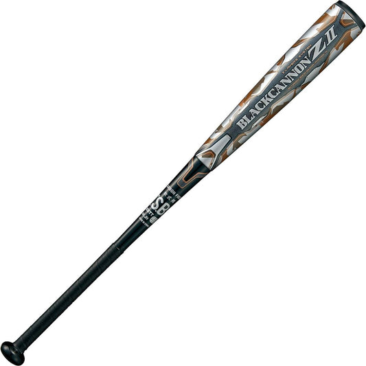 ZETT Softball Bat Black Cannon Z2 New Softball Compatible Carbon (FRP) Middle Balance Black (1900)