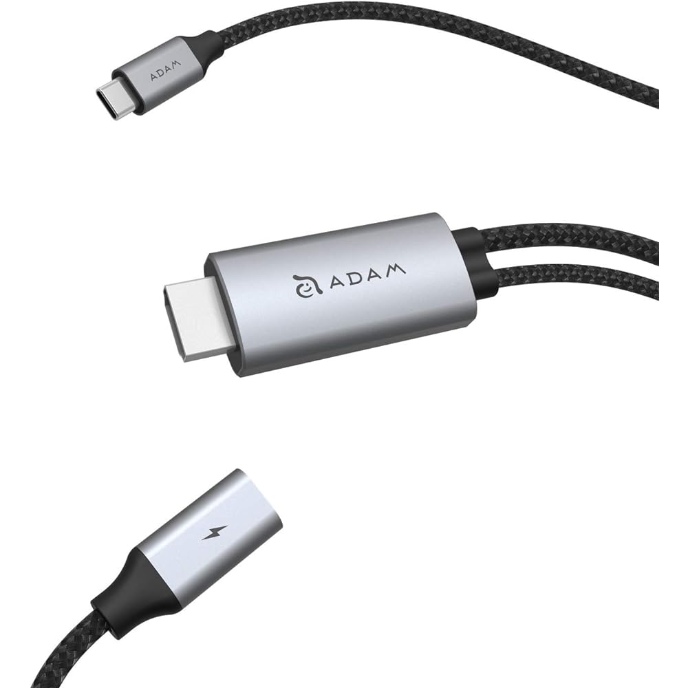 ADAM elements CASA H180 PD 100W Compatible Type-C (USB-C) 4K 60Hz HDMI Cable Domestic Genuine Product 3 Year Warranty ACBADH180MGYJ