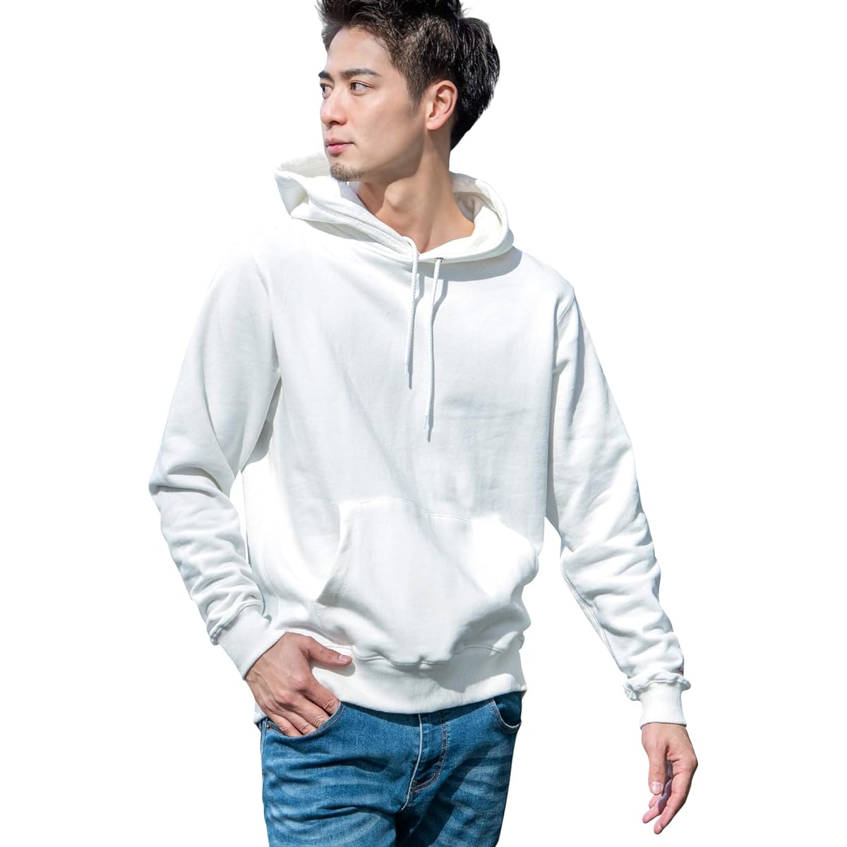 [Goodwear] Men's Unisex Pullover Parka Sweatshirt USA Cotton Fleece Plain 2W7-0519