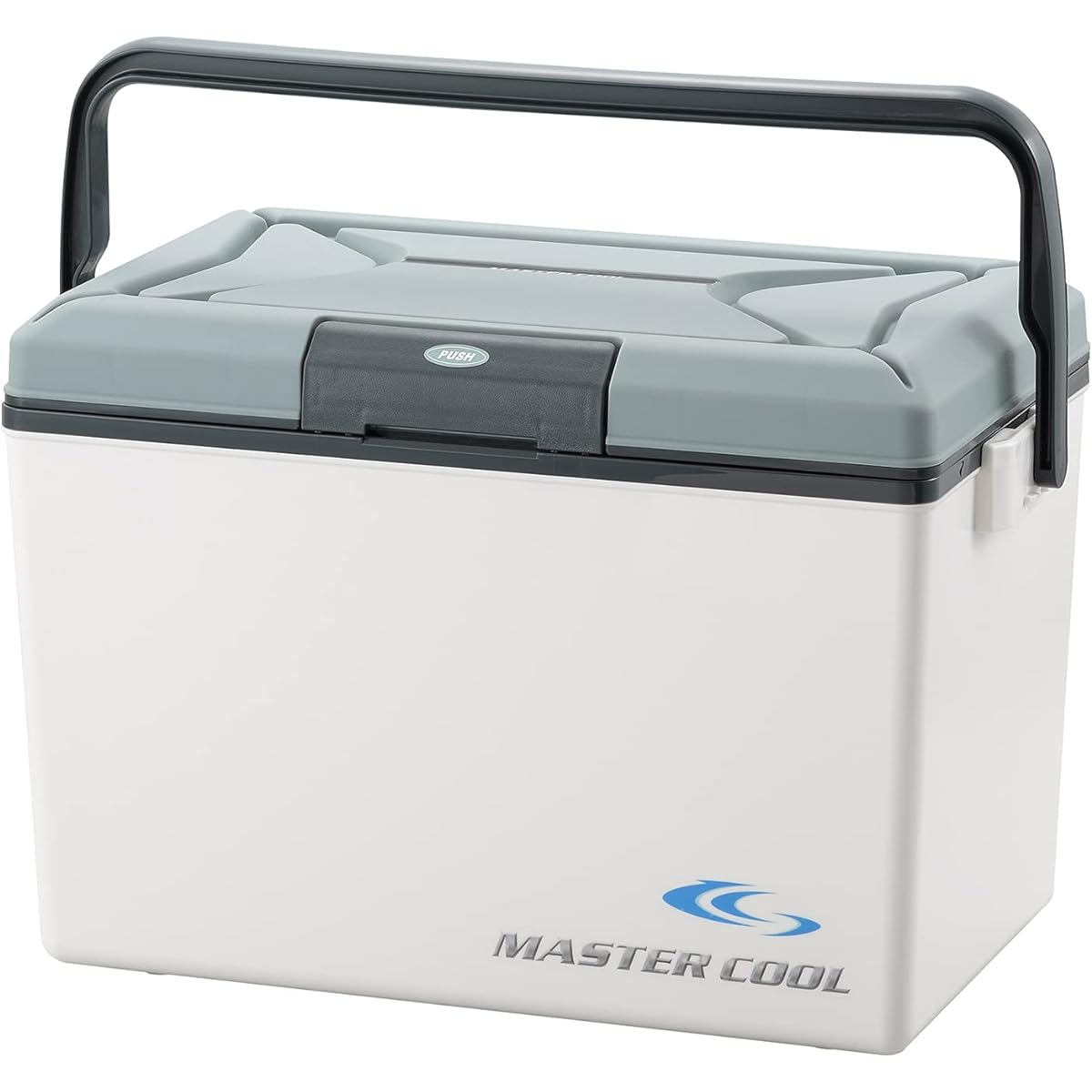 Sanka GMC-17G/WH Galasea Master Cooler Box, Excellent Insulation, One Push Open, Thin, Lightweight, Chair, Static Load 220.5 lbs (100 kg), Large Handle, Shoulder Strap, Glossy, 4.5 gal (17L), White
