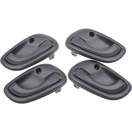 Interior car parts Interior door handle flora left and right left and right lilies 1.3 1998 1998 2001 2002 2002 2005 2005 2005 2005 2006-2019 Car parts (color: Dark gray, size: 4 Sides)