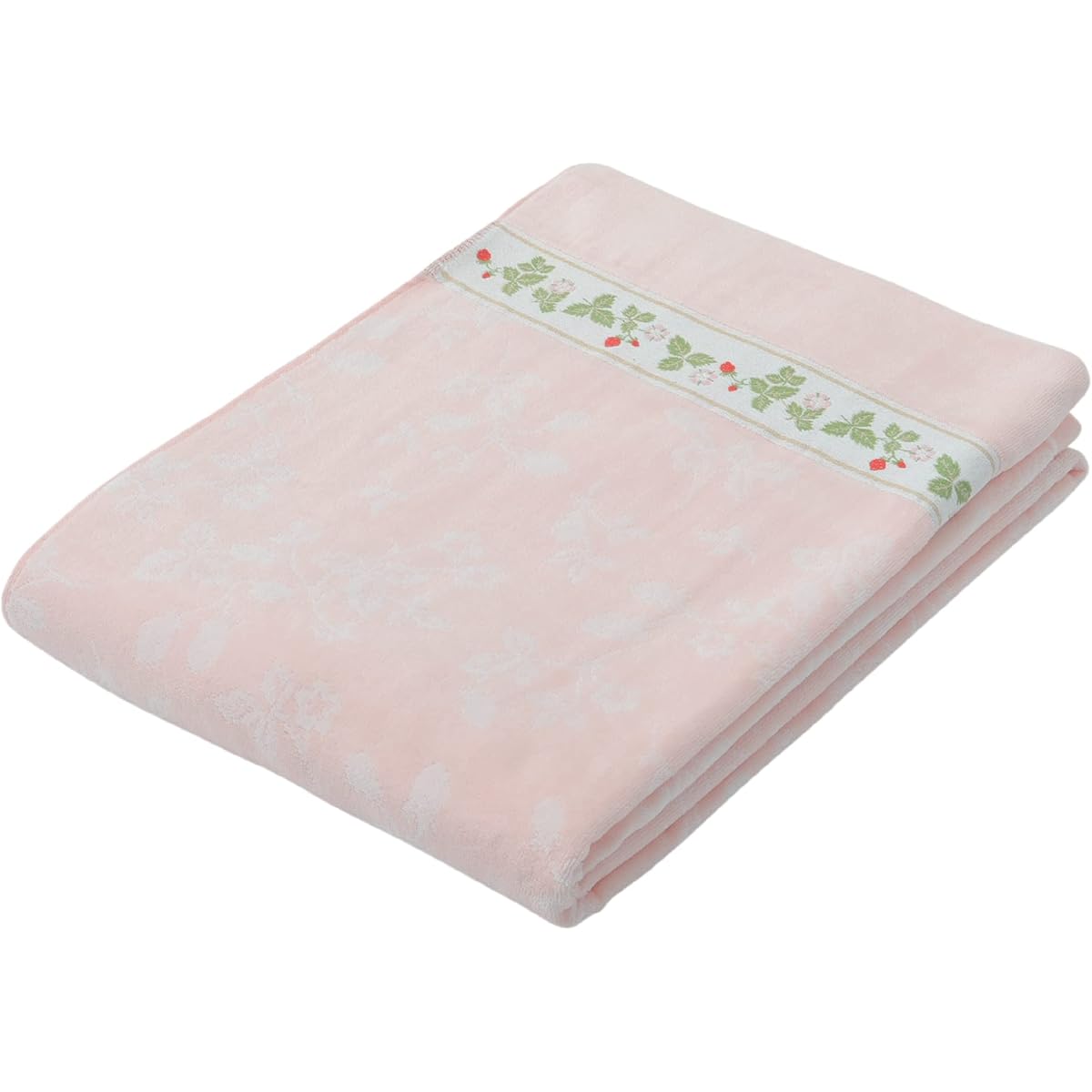 nishikawa [Nishikawa] Towel Blanket Single Washable 100% Cotton Wild Strawberry Wedgwood Pink FR03600012