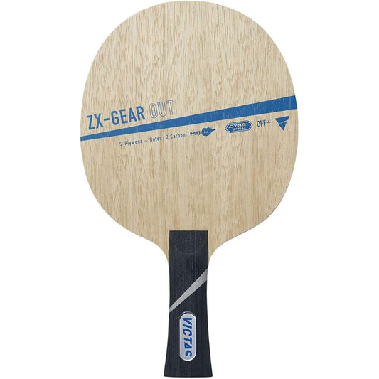 VICTAS Table Tennis Racket ZX-GEAR OUT Shakehand Attack Special Material Included Single Item/Rubber Set