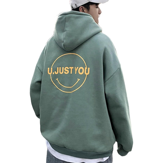 [BLANK BLANC] Parka Smile Hoodie Men's Back Print Large Street Graphic Autumn/Winter B06