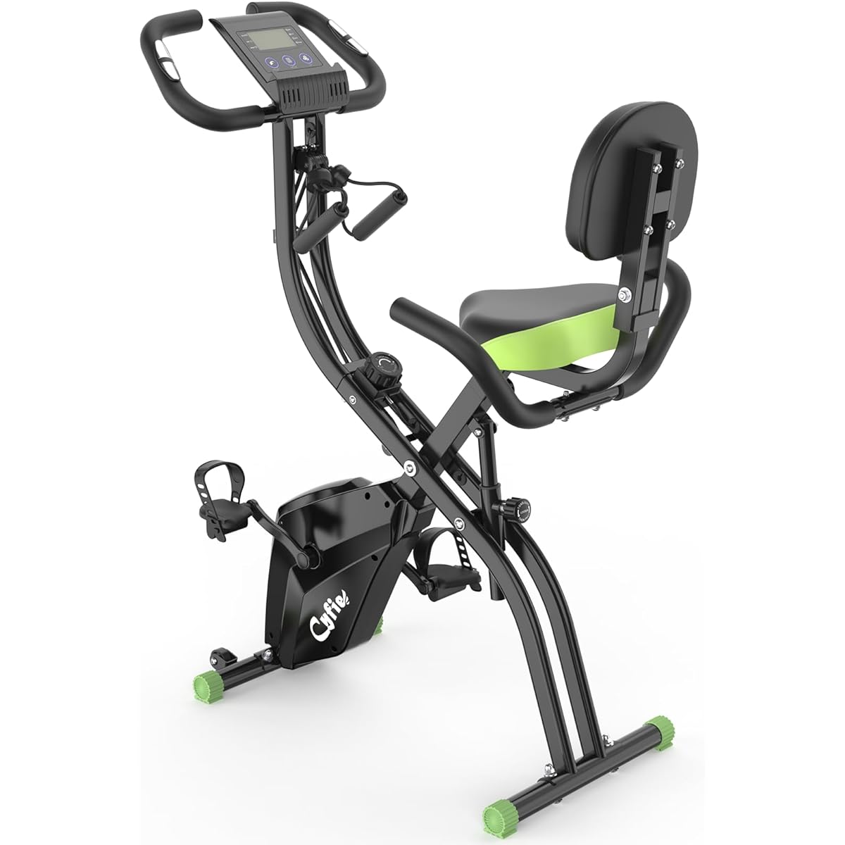 CYFIE Fitness Bike, Folding, Exercise Bike, Spin Bike, Home Use, Silent, Training Bike, Indoor Bike, Indoor Bicycle, Cycling Machine, Cardio Exercise, Exercise Equipment, 10 Level Load Adjustment,