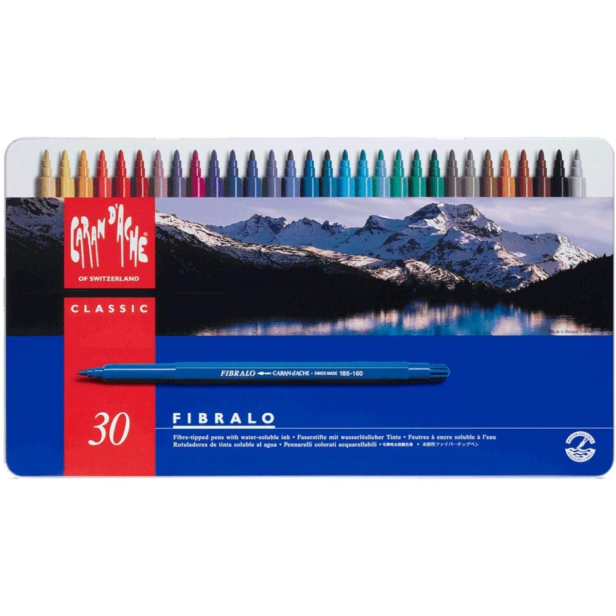Caran d'Ache Fibralo Fiber Tipped Pens Set/30