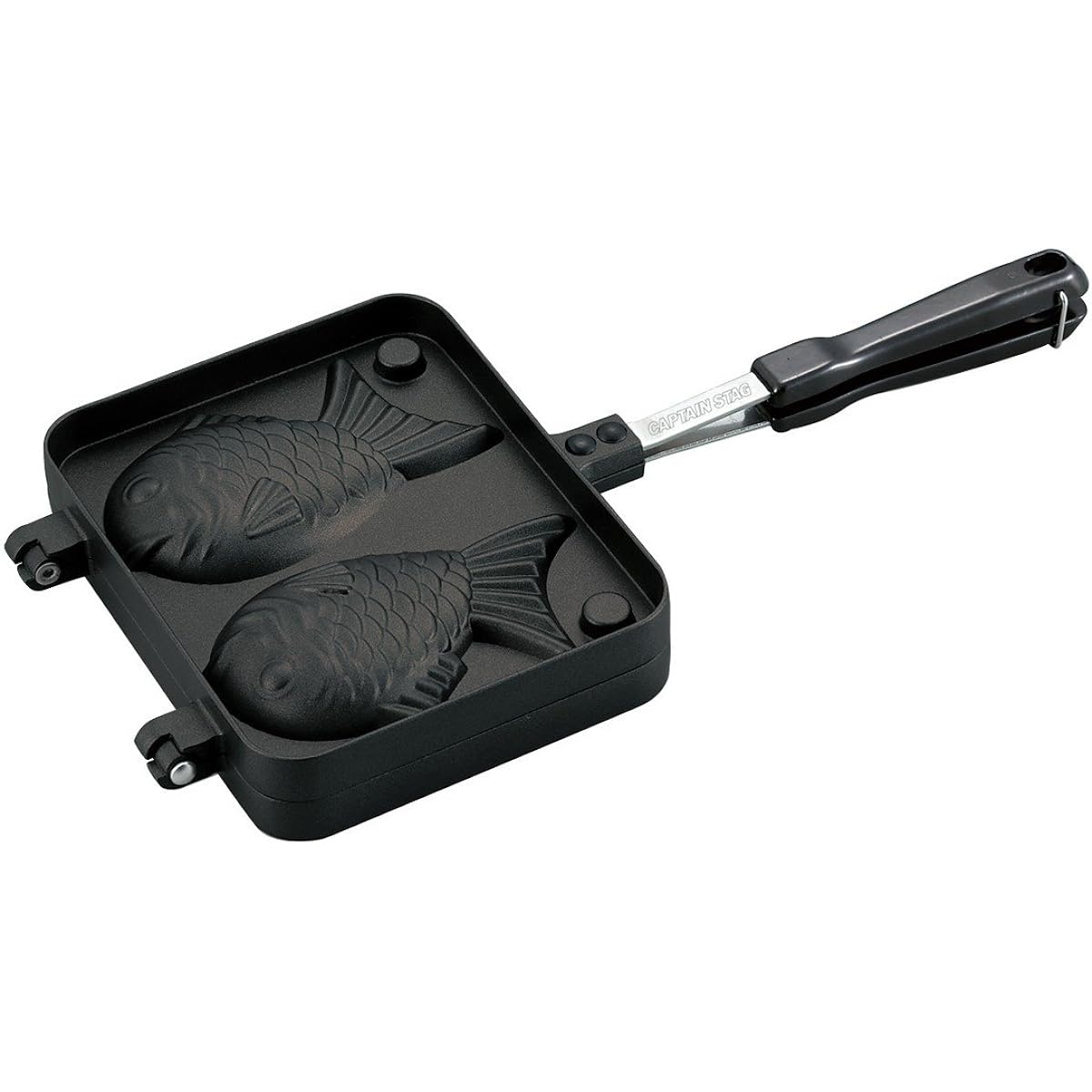 CAPTAIN STAG Hot Sand Maker Hot Sand Toaster Taiyaki Cast Aluminum Fluorine Resin Processed Open Fire UG-3008/UG-3089