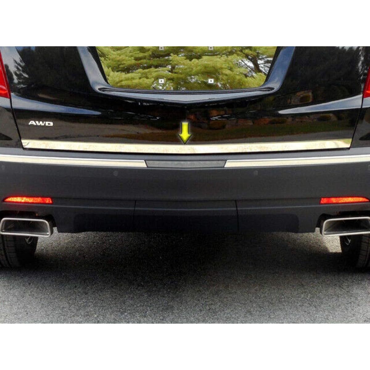 QAA is suitable for 2017-2020 Cadillac XT5 1 Piece Stainless Arche deck trim, trunk lid accent, and width 1.25 inch RD57260.