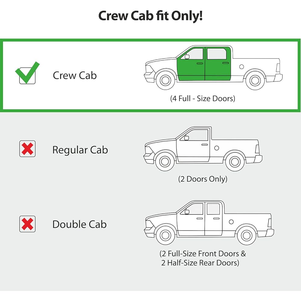 GOODYEAR Shade prevention Channel Windowy Director Track GMC Sierra 1500 2019-2023 Crew Cub Rain Guard Window Vizer Vent Dimp Dimon Track Accessories 4 GY003415LPV