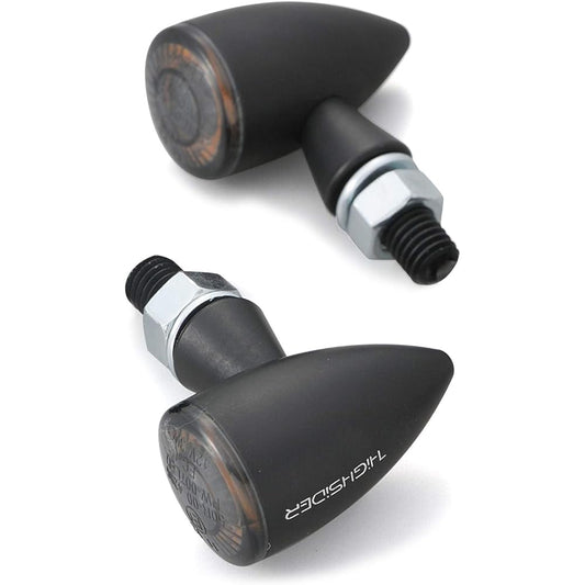 Daytona HIGHSIDER Motorcycle LED Turn Signal Matte Black Apollo Bullet 15287