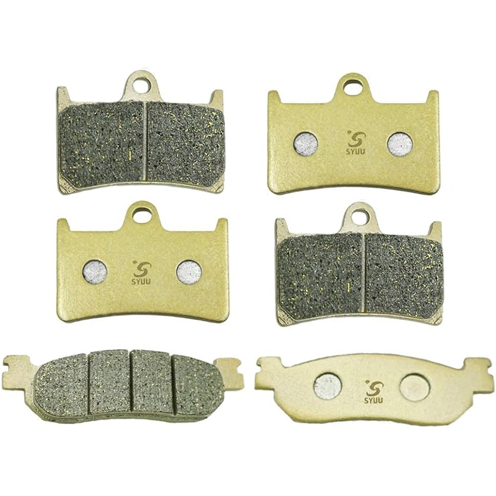 SYUU Motorcycle Replacement Front Rear Brake Pads Brake Pads for Yamaha YZF R6 600 1999-2002 YZF R1 1000 2002-2003 FA252F FA275R