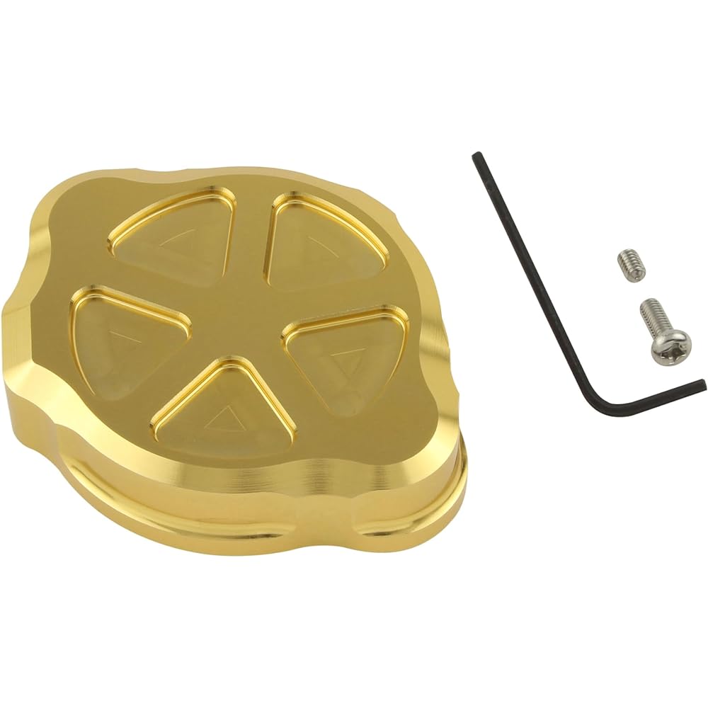 POSH Motorcycle Supplies Aluminum Machine Radiator Cap Z900RS/CAFE (21-23) Champagne Gold 132315-12