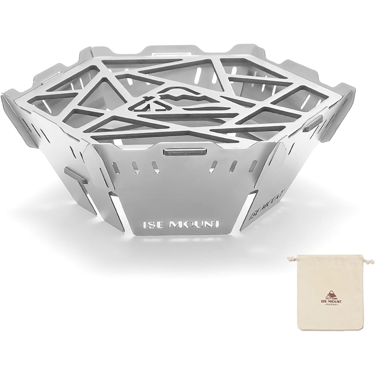 SWAG GEAR Hexagon Window Stopper Windscreen with Trivet Windshield Stainless Steel Outdoor Solo Camping ST-310 ST-330 Applicable