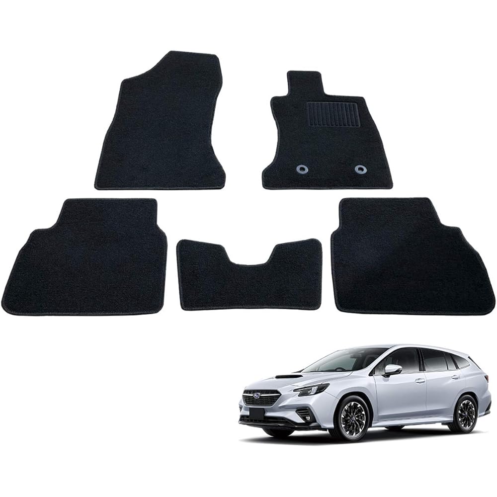 Fenice Car Mat Floor Mat Domestic Production (Subaru Levorg VN5 / 4WD) < Compatible with Subaru Dial Hook > Black Non-slip shape Resistant to slipping Car mat (Car supplies specialty store)