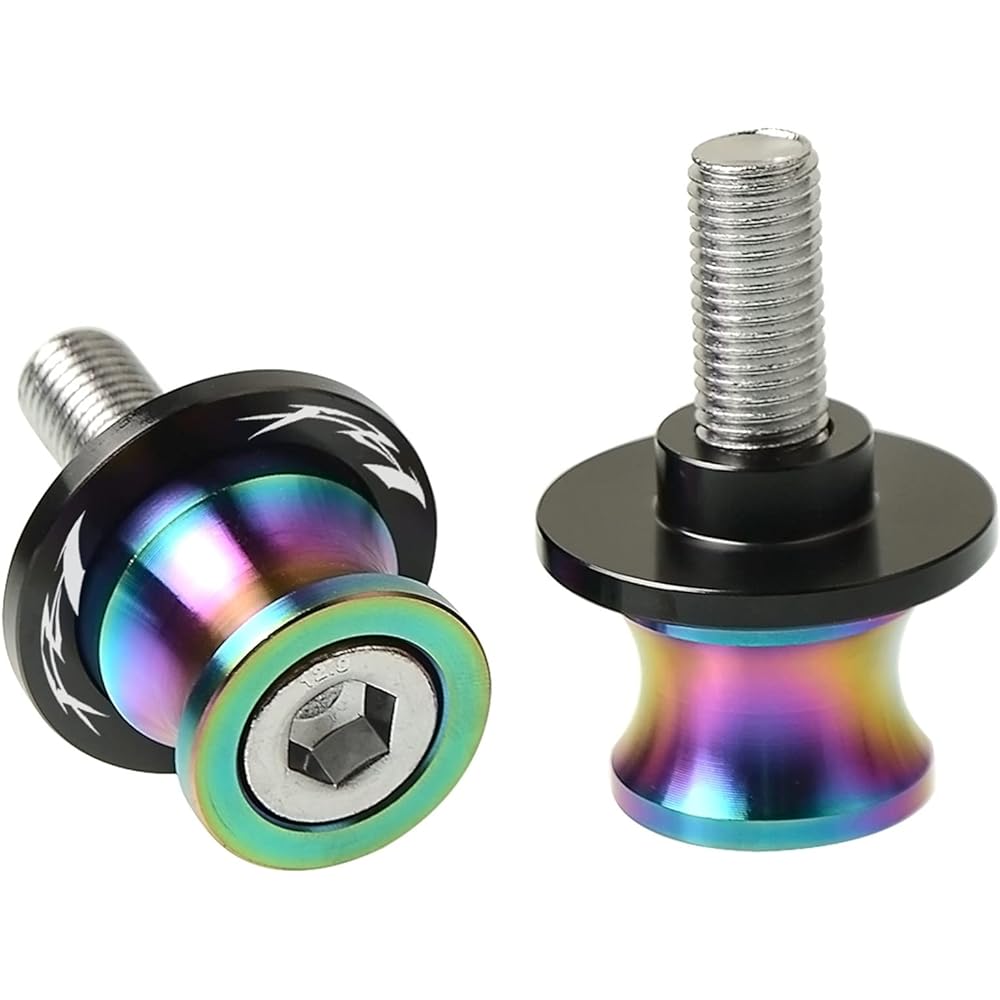Stand Screw Slider M6 Swing Arm Stand Screw Motorcycle Swing Arm Spool Slider Suitable for Yamaha FZ1 FAZER 2006 2007 2008 2009 2010 2011 2012 2013 2014 (Color: A)