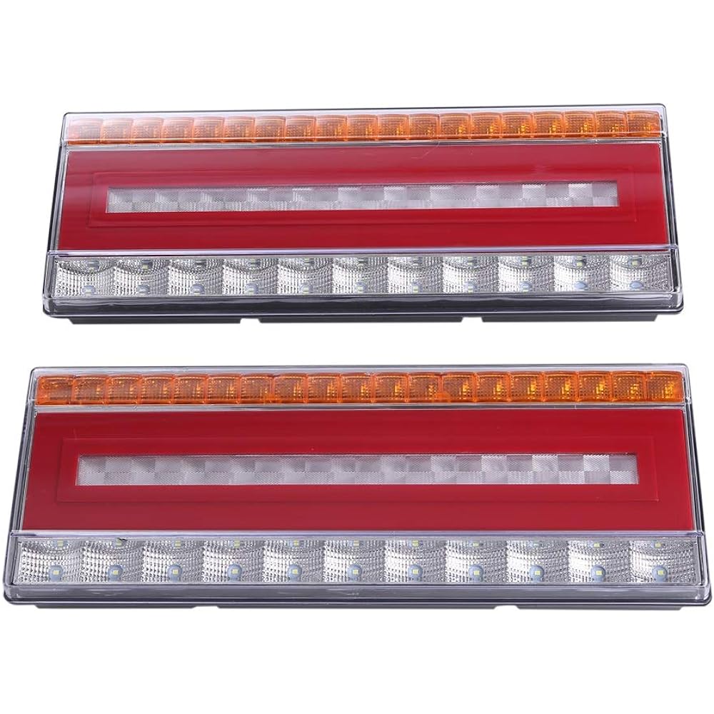 24V LED tail lamp sequential flowing turn signal light left and right set for small brake trucks, trailers, dump trucks, etc. General purpose dress-up custom parts (left and right set)